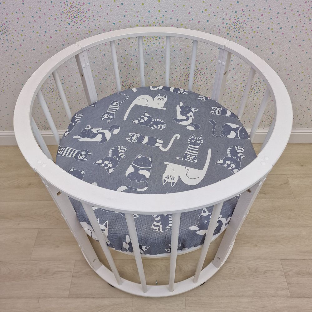 Простыня на резинке на круглую кровать (бязь) артикул анонс 255_36