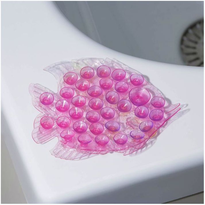 Картинка Мини-коврик для ванны «Рыбка», 11,5?9 см, цвет МИКС (№848083) от магазина Мир детей Товары для Новорожденных