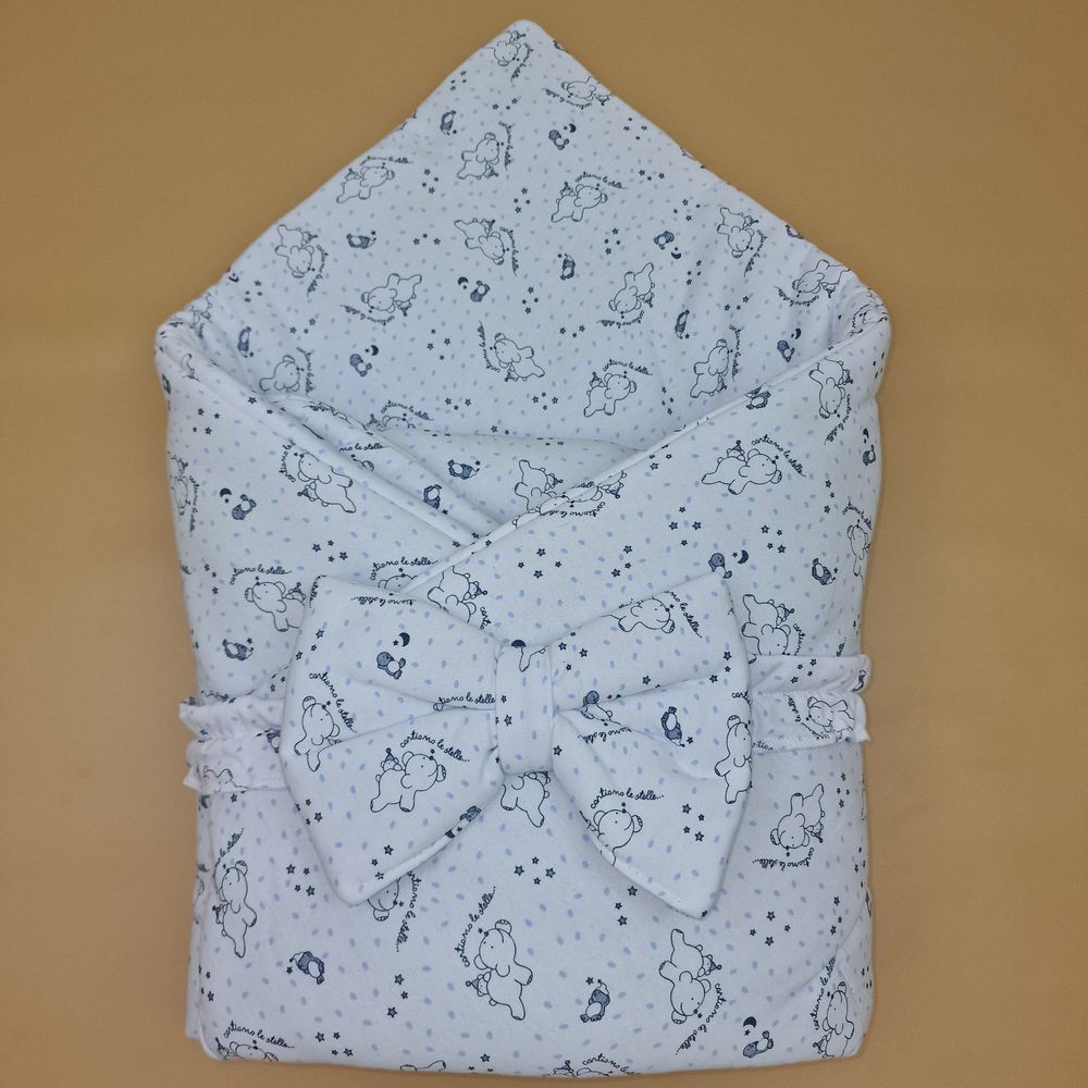 Комплект на выписку 2 пр: одеяло+бант (футер) артикул анонс 1893ф-0-1_м_05