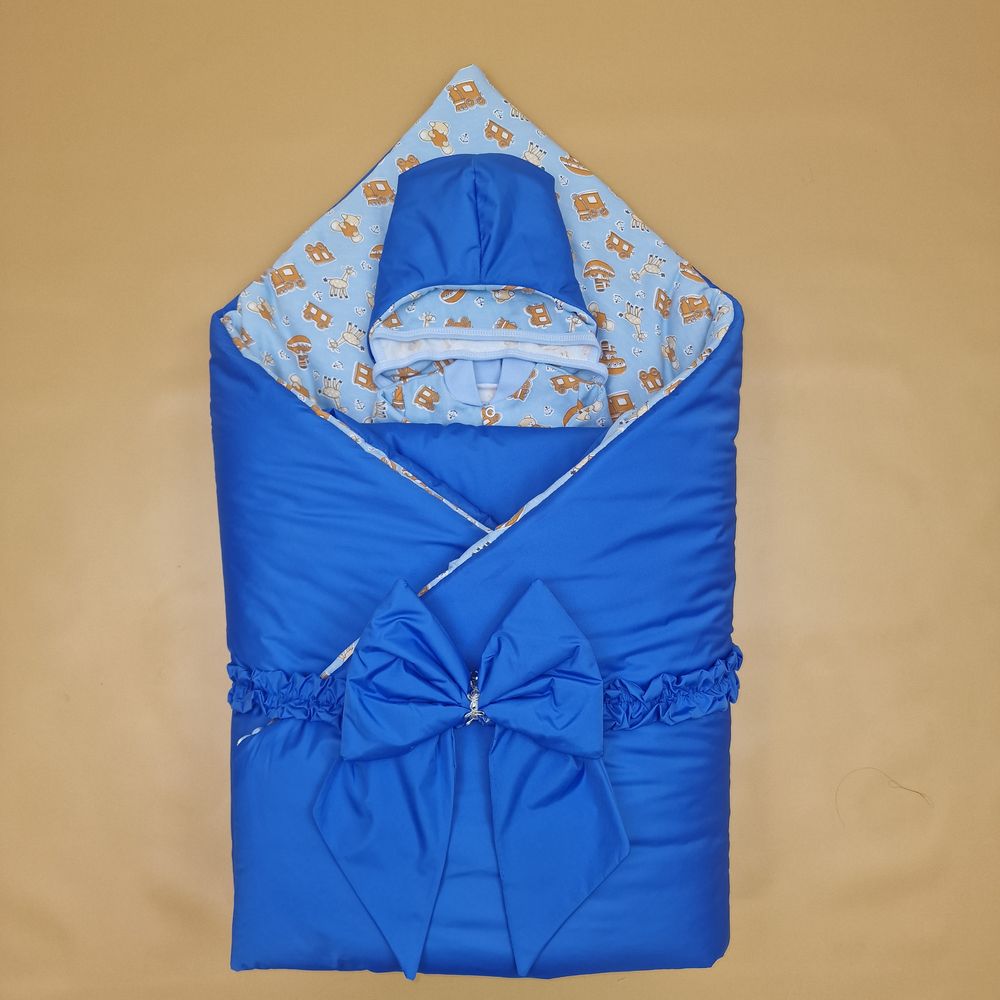 Комплект на выписку 3 пр: одеяло+шапочка+бант артикул анонс 1892д-2-2_у_14