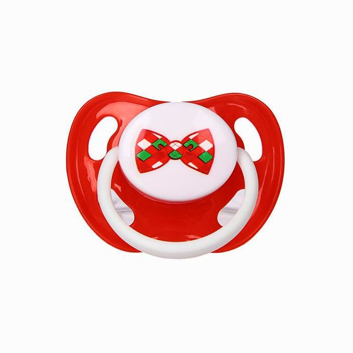 № 3781089 Новый год: пустышка  ортодонтическая «Джентльмен», от 0 мес,подар упак, в новогоднем шаре