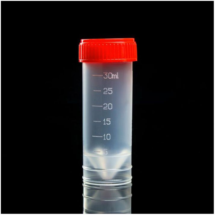 Картинка Контейнер для биоматериалов, стерильный, без шпателя, 30 мл (№7963889) от магазина Мир детей Товары для Новорожденных