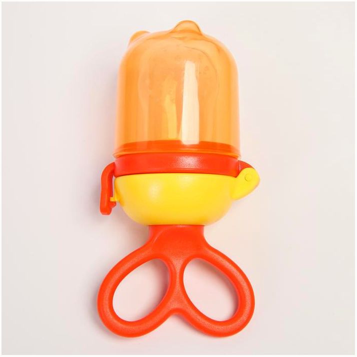 Ниблер с силиконовой сеточкой, вращающийся поршень, цвет оранжевый артикул анонс 2875760