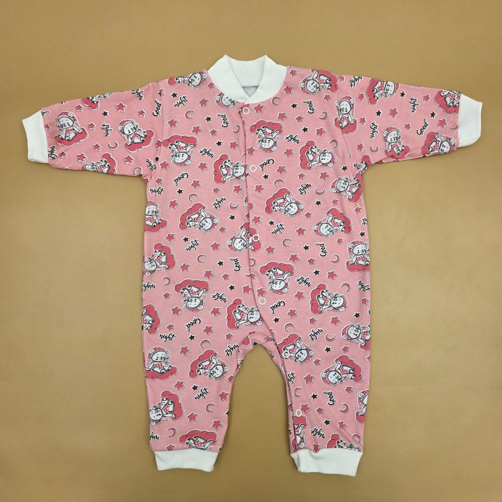 Комбинезон №7 (кулирка, кнопки спереди и снизу, открытые ручки и ножки) артикул анонс 0359-68МД