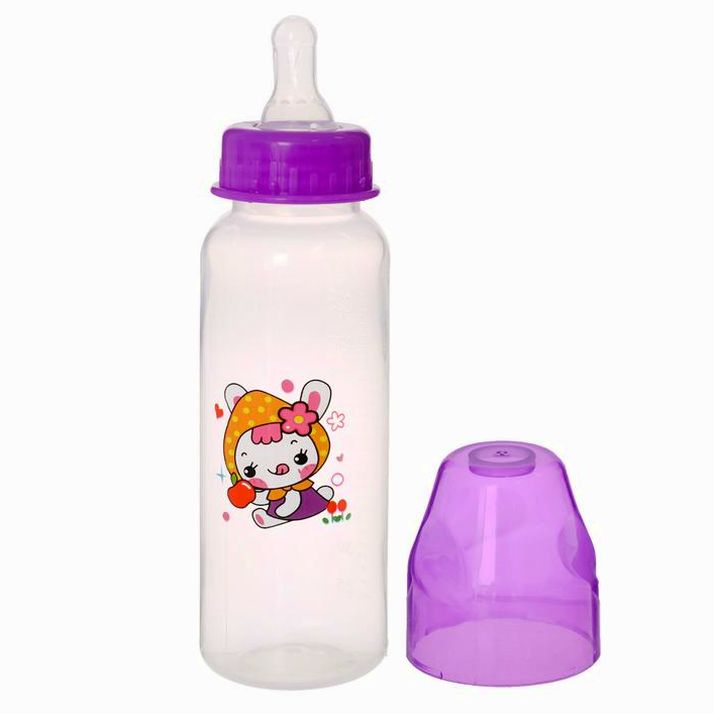 Картинка Бутылочка для кормления, 250 мл, от 0 мес., цвета МИКС (№2825345) от магазина Мир детей Товары для Новорожденных