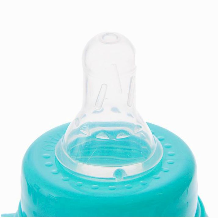 Картинка Бутылочка «Наше сокровище», клас горло, приталенная, с ручками, 150 мл, от 0 мес, цвет бирюзовый (№2969886) от магазина Мир детей Товары для Новорожденных