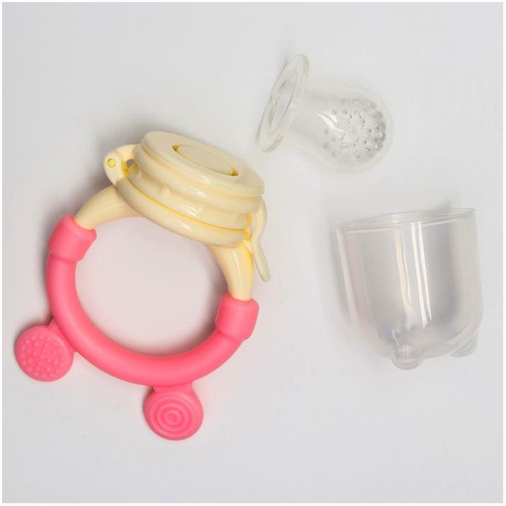 Картинка Ниблер для прикорма «Ушки», с силиконовой сеточкой, цвет розовый (№4313597) от магазина Мир детей Товары для Новорожденных