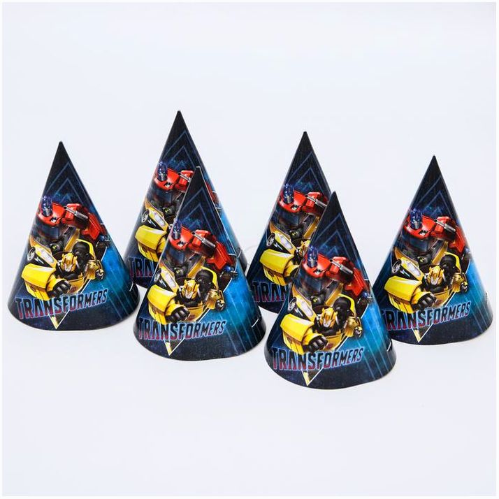 Картинка Набор бумажной посуды, на 6 персон "С Днем Рождения", Трансформеры (№5142285) от магазина Мир детей Товары для Новорожденных