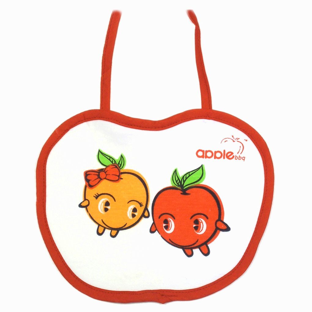 Картинка Нагрудник "Яблочки" разноцветный рисунок. (№01Т07-1) от магазина Мир детей Товары для Новорожденных