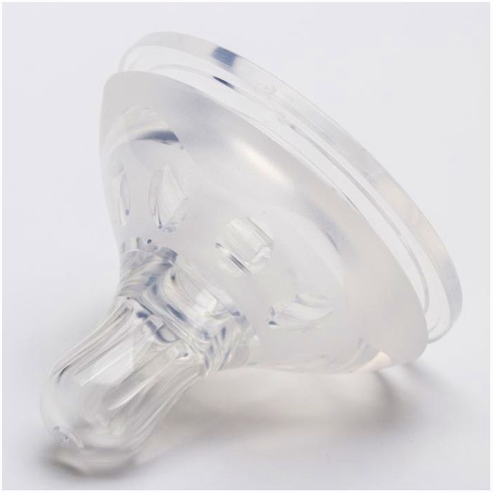 № 6929807 Соска силиконовая, широкое горло, +3 мес., средний поток