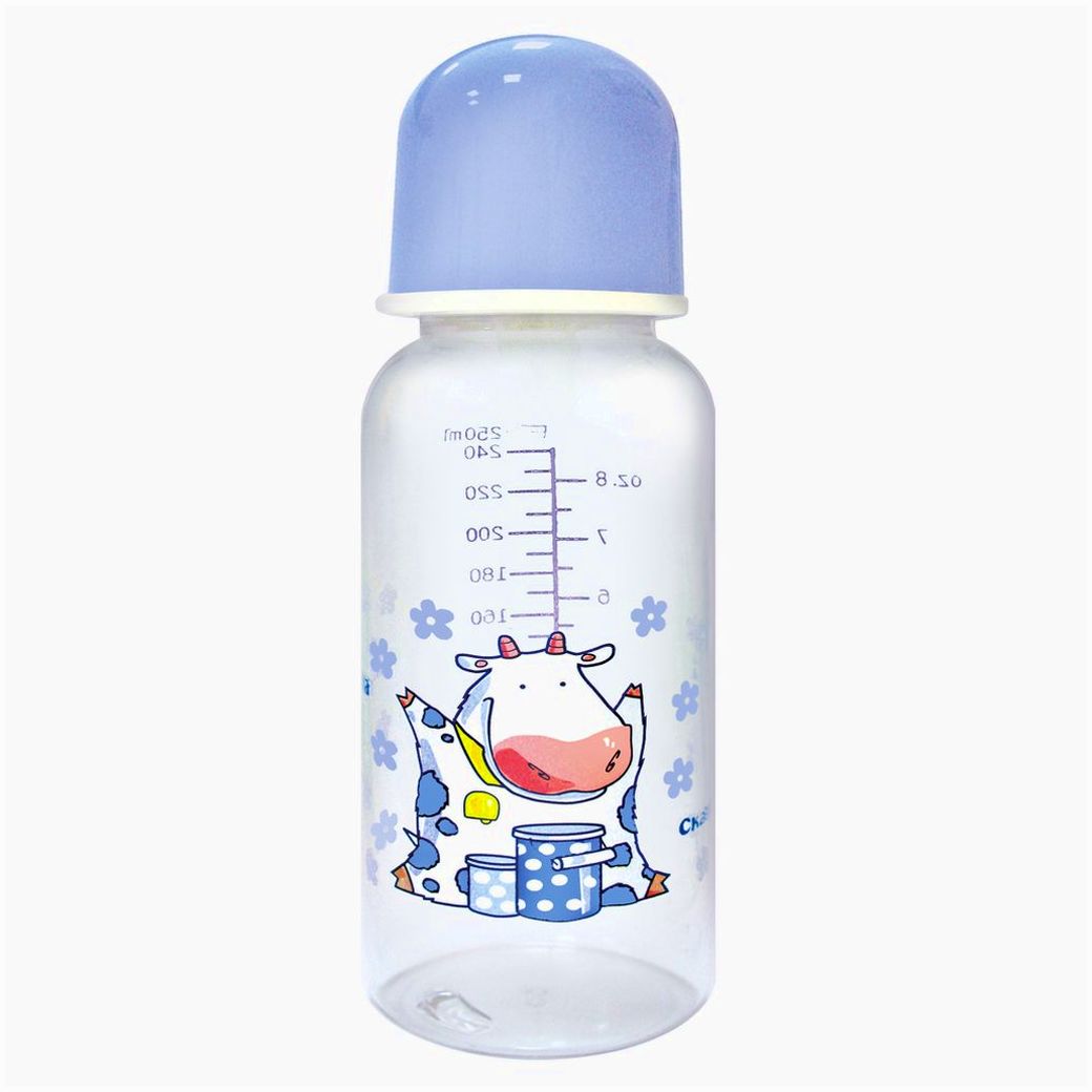 Картинка Бутылочка классическая (пластик, силиконовая соска) (№1144С) от магазина Мир детей Товары для Новорожденных