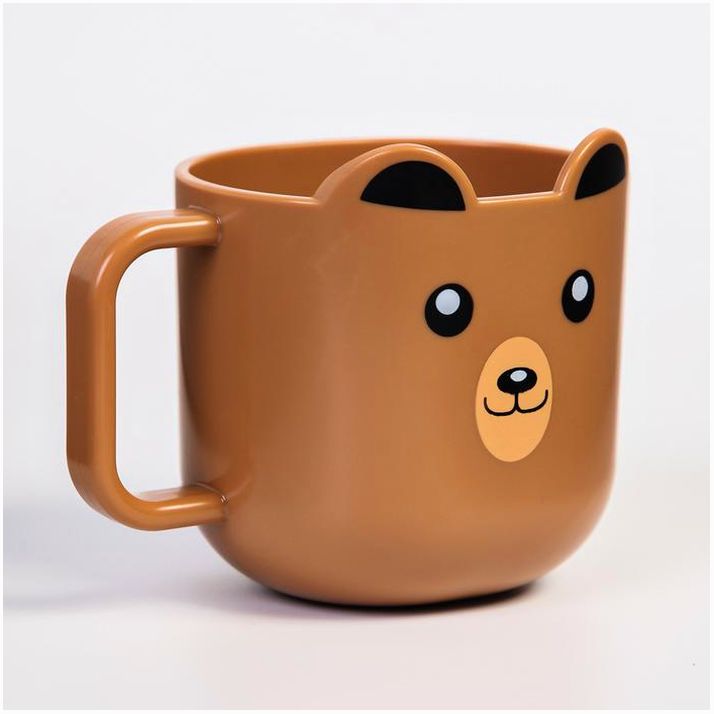 № 4591083 Кружка детская 260 мл., «Мишка», цвет коричневый