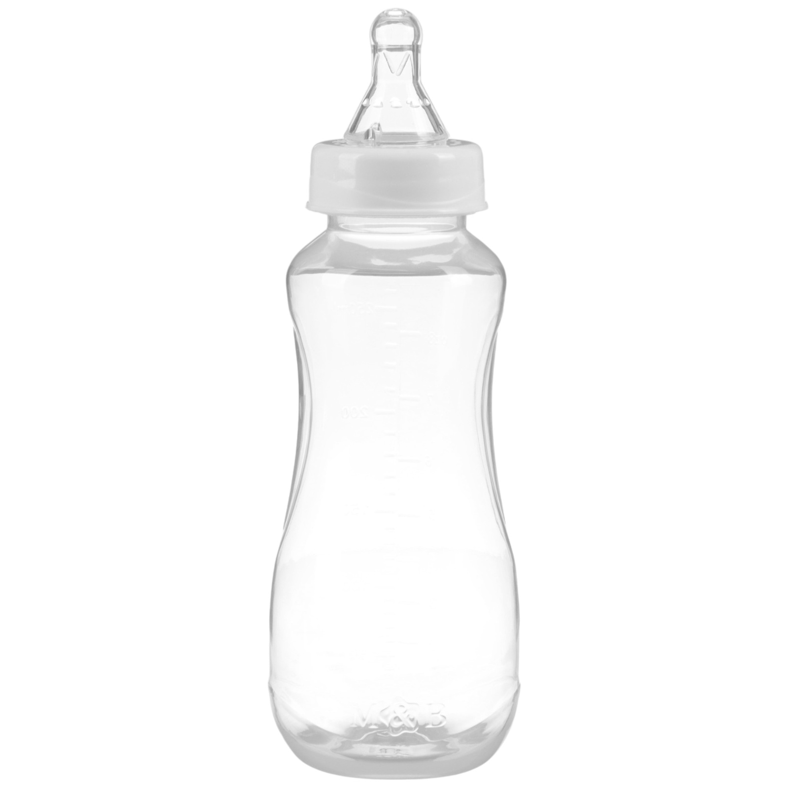 Картинка Набор бутылочек для кормления "Basic M&B" 150 и 250 мл, приталенные, цвет белый (№10597554) от магазина Мир детей Товары для Новорожденных