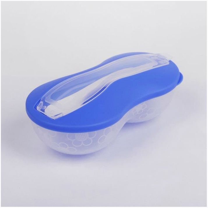 Набор для кормления, 2 предмета: контейнер 250 мл, ложка, цвета МИКС артикул анонс 1886147