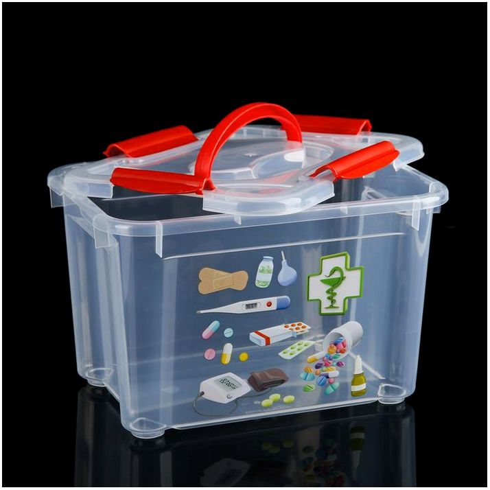 № 3300646 Короб для хранения econova «Аптечка», 5,5 л, рисунок МИКС