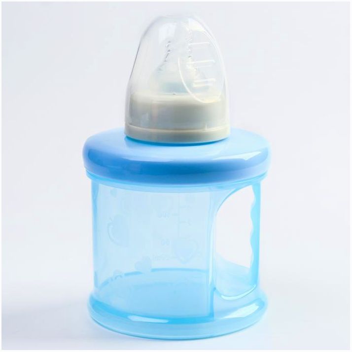 Картинка Контейнер для хранения детского питания, с соской 3в1, цвет МИКС (№4591160) от магазина Мир детей Товары для Новорожденных