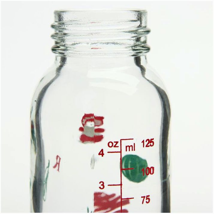 Картинка Бутылочка для кормления, классическое горло, 120 мл., от 0 мес., стекло, цвет МИКС (№3973823) от магазина Мир детей Товары для Новорожденных