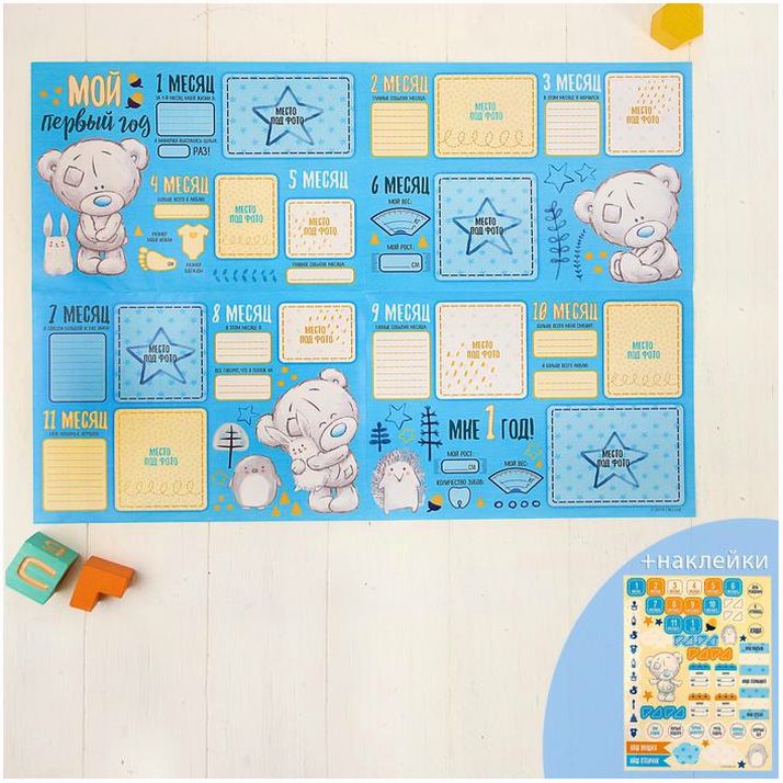 Плакат для новорожденного 