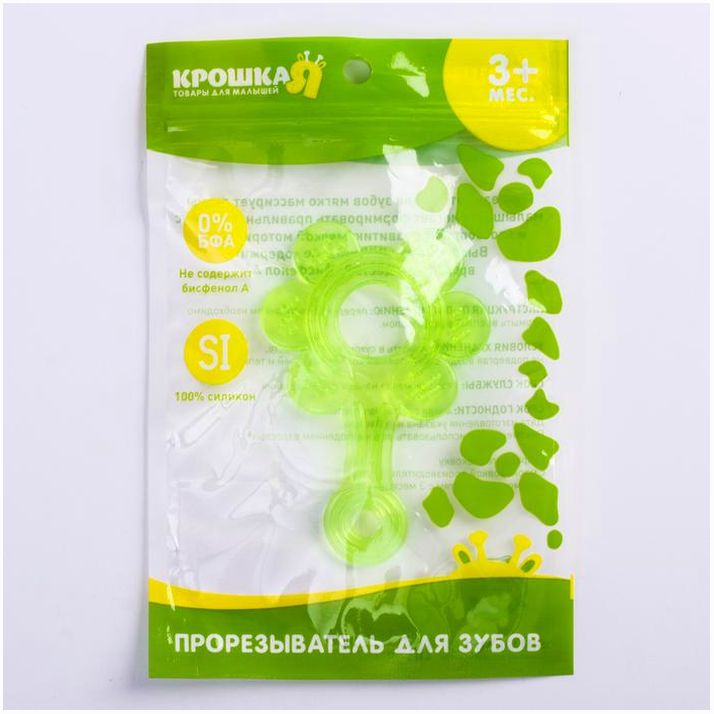 Картинка Прорезыватель силиконовый «Цветок», цвет МИКС, Крошка Я (№2300162) от магазина Мир детей Товары для Новорожденных