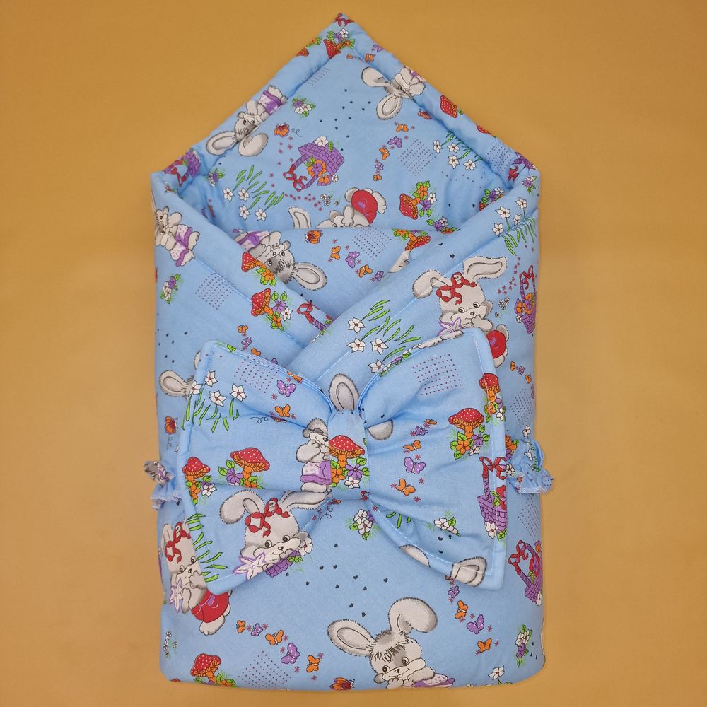 Комплект на выписку 2 пр: одеяло+бант-подушка (бязь) артикул анонс 1872б-1-2_м_18