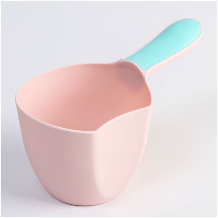 Ковш для купания и мытья головы, детский банный ковшик, хозяйственный , 500 мл., цвет МИКС артикул анонс 6900861