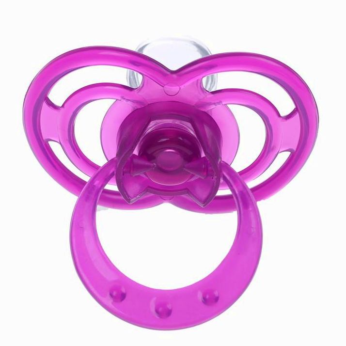 Соска - пустышка ортодонтическая, силикон, +6мес., «Бантик», с колпачком, фиолетовый артикул анонс 2589904