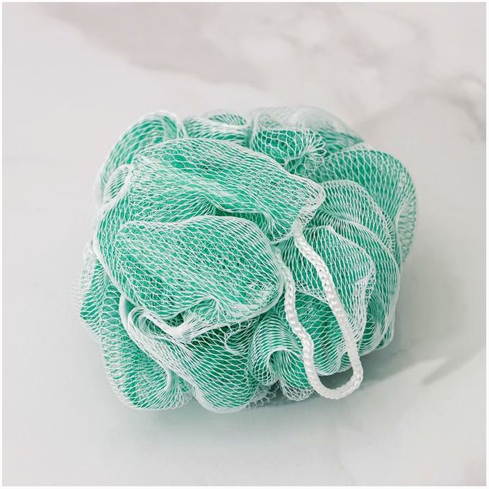 № 7582743 Мочалка для тела «Градиент», 40 гр, цвет зелёный