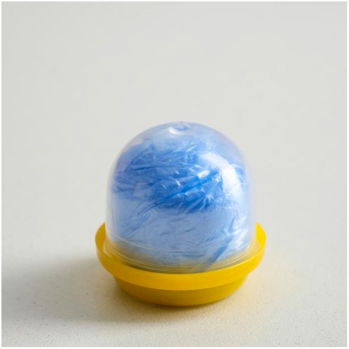 № 4674122 Бахилы в капсуле с желтой крышкой, 400х130мм, 20 мкм., 2,4 г.