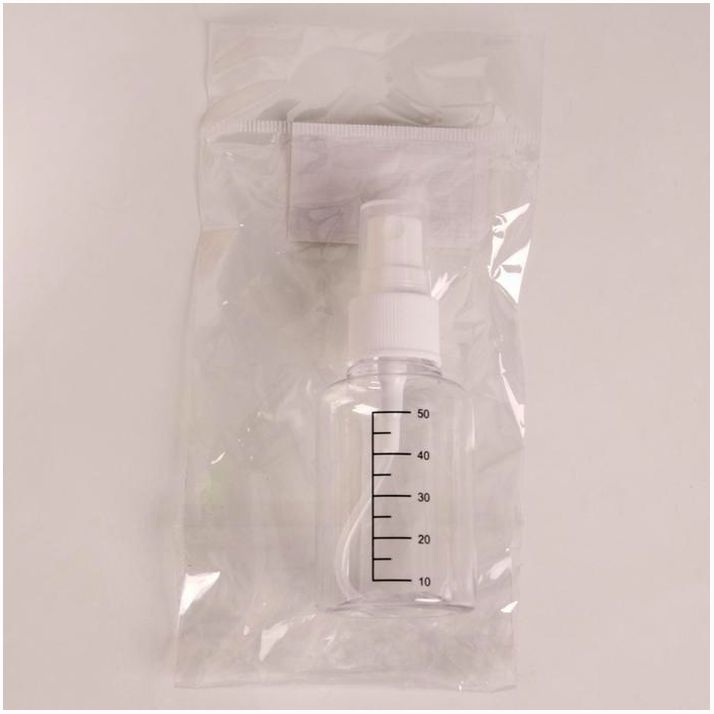 Картинка Бутылочка для хранения, с распылителем, со шкалой деления, 50 мл, цвет белый/прозрачный (№2294460) от магазина Мир детей Товары для Новорожденных