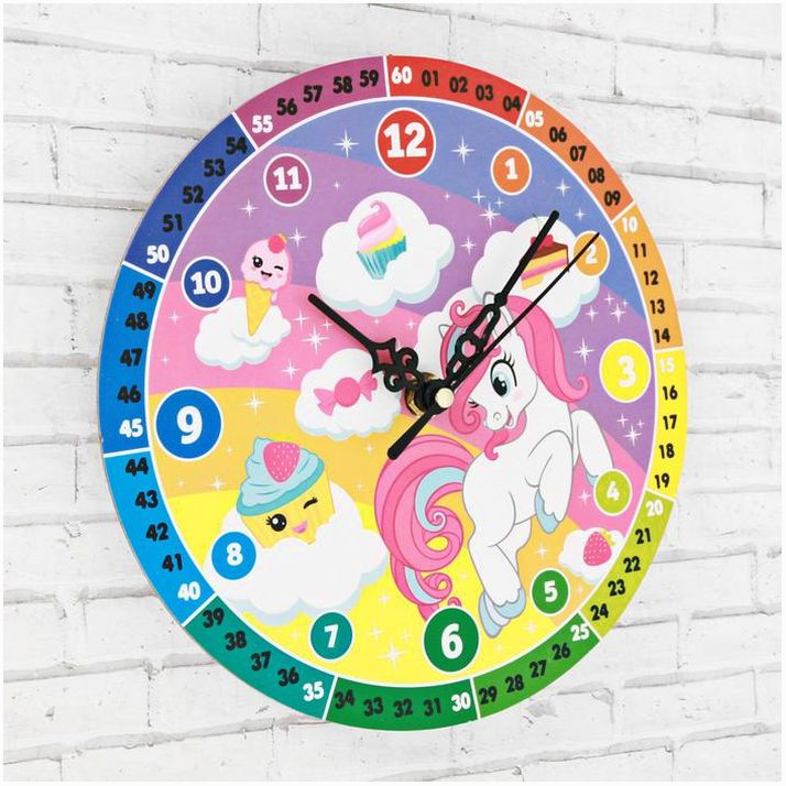 № 3307043 Часы настенные обучающие 