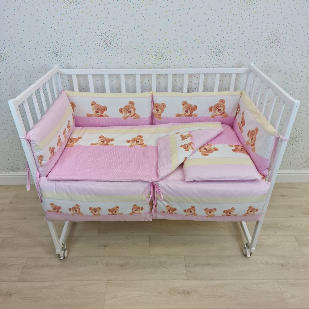 КПБ 11 пр (борт + пододеяльник + одеяло + наволочка + подушка + простынь (бязь) 6пр артикул анонс 1133-0-1бб