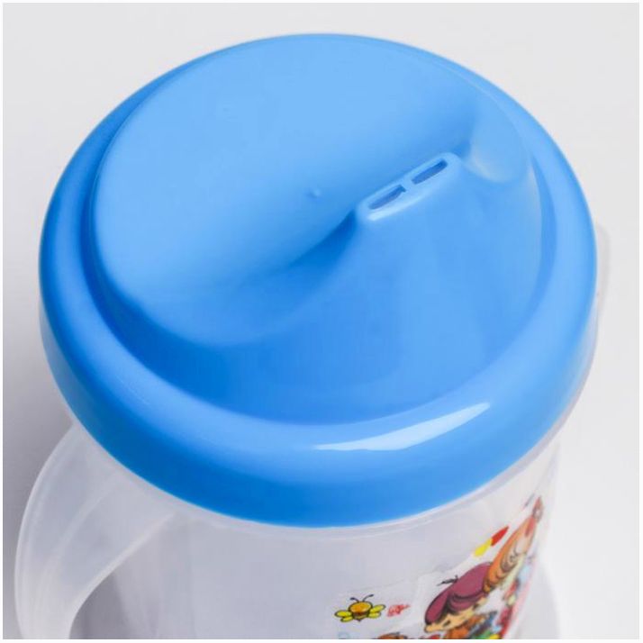 Картинка Поильник с ручками, твёрдый носик, 150 мл, цвет МИКС (№3791275) от магазина Мир детей Товары для Новорожденных