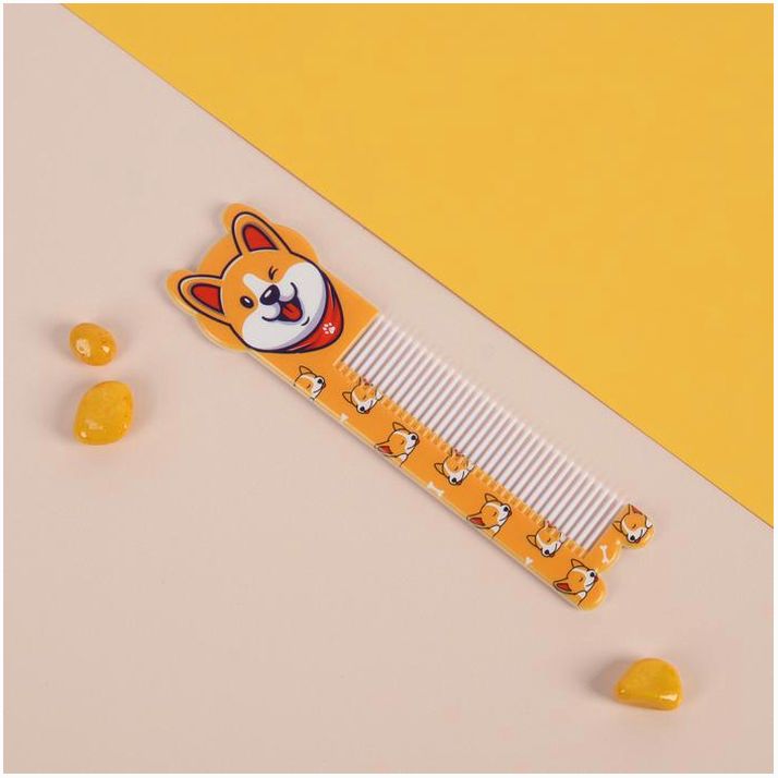 Расчёска фигурная «Корги», 14,7 ? 3,8 см артикул анонс 6852795