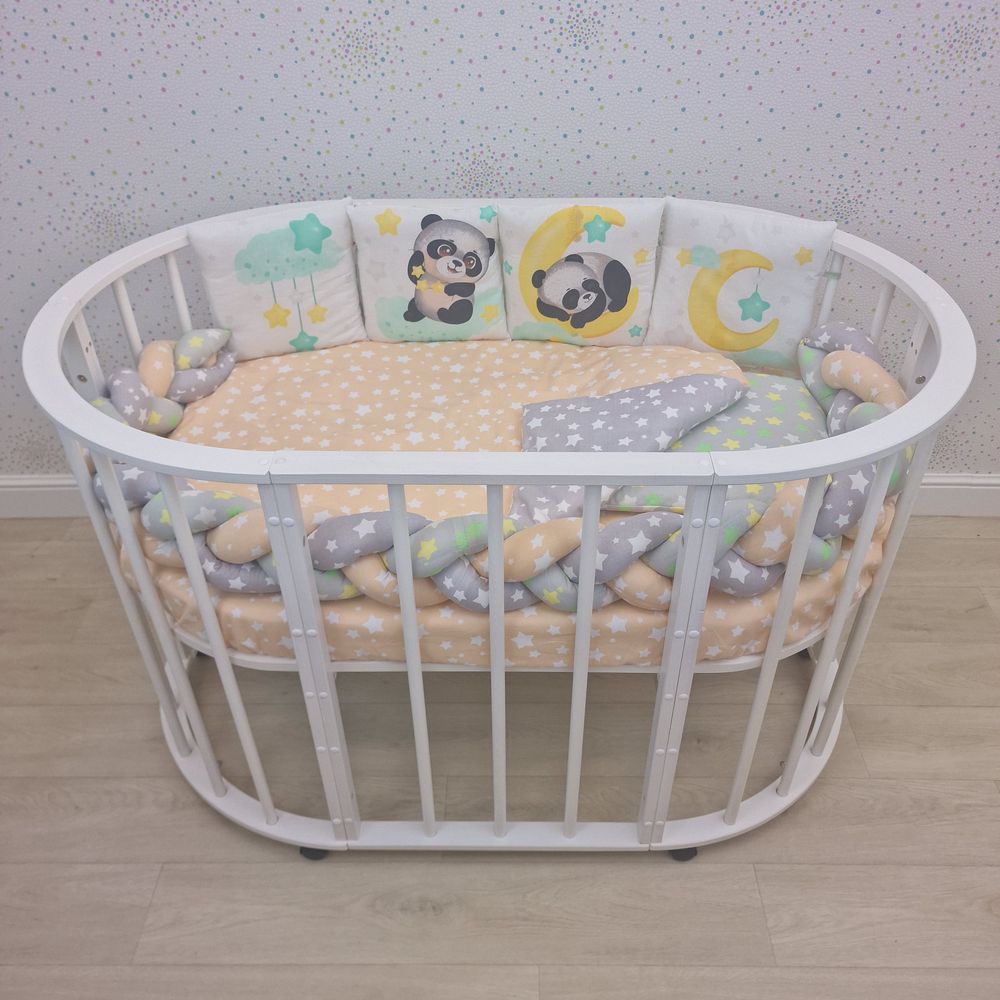 КПБ 10 пр (борт + пододеяльник + одеяло + наволочка + подушка + простынь (бязь) коса артикул анонс 1160-0-1Кбб_02