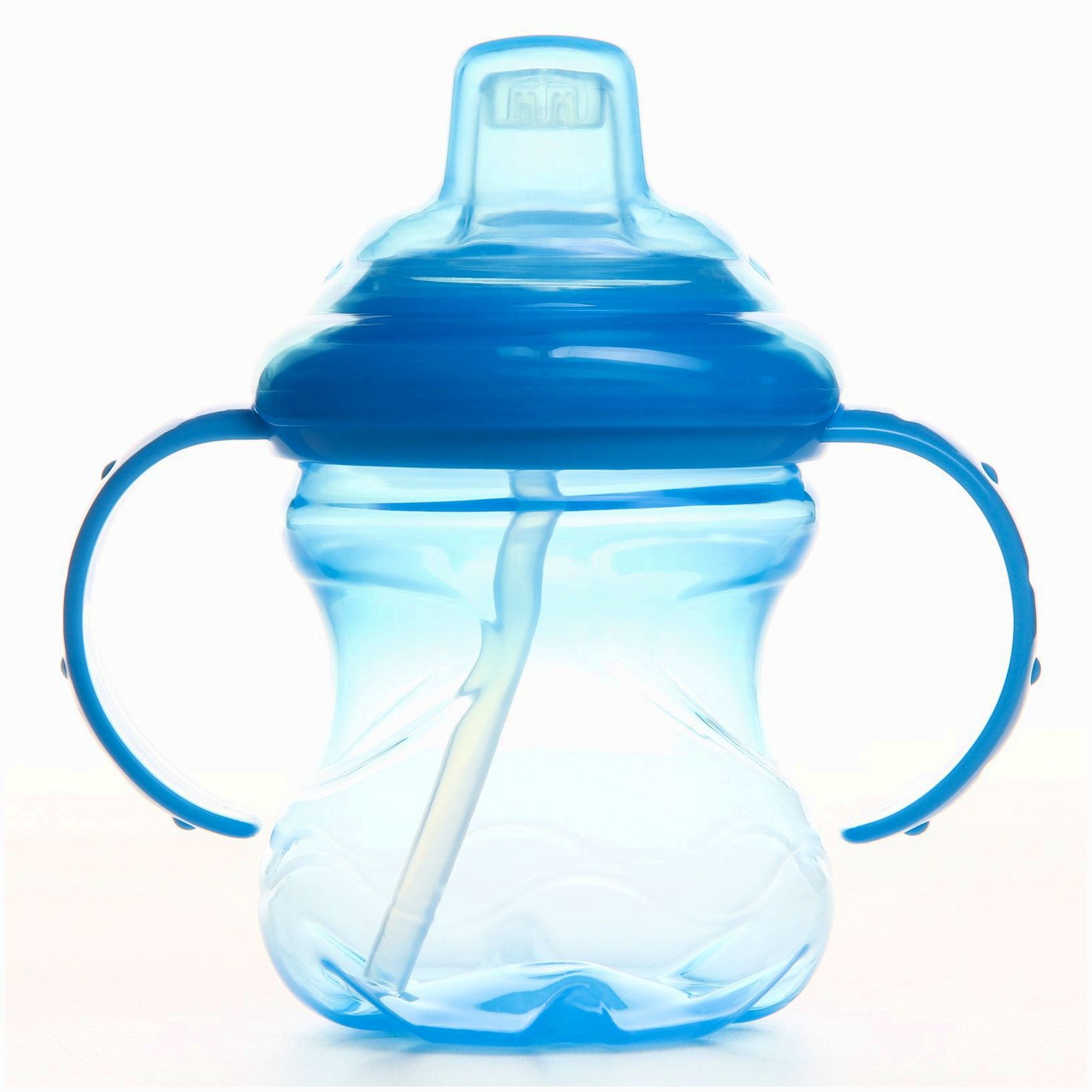 № 2936644 Поильник детский с силиконовым носиком, с ручками, 240 мл., цвет голубой