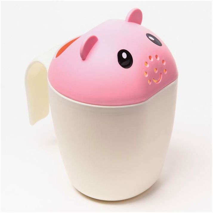 Ковш для купания и мытья головы, детский банный ковшик, хозяйственный «Мышка», цвет розовый артикул анонс 7761347