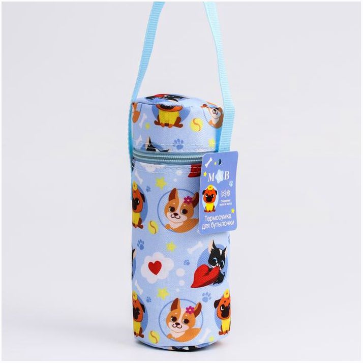 № 4733671 Термо-чехол для бутылочки «ТРЕНД. Пёсики», форма тубус