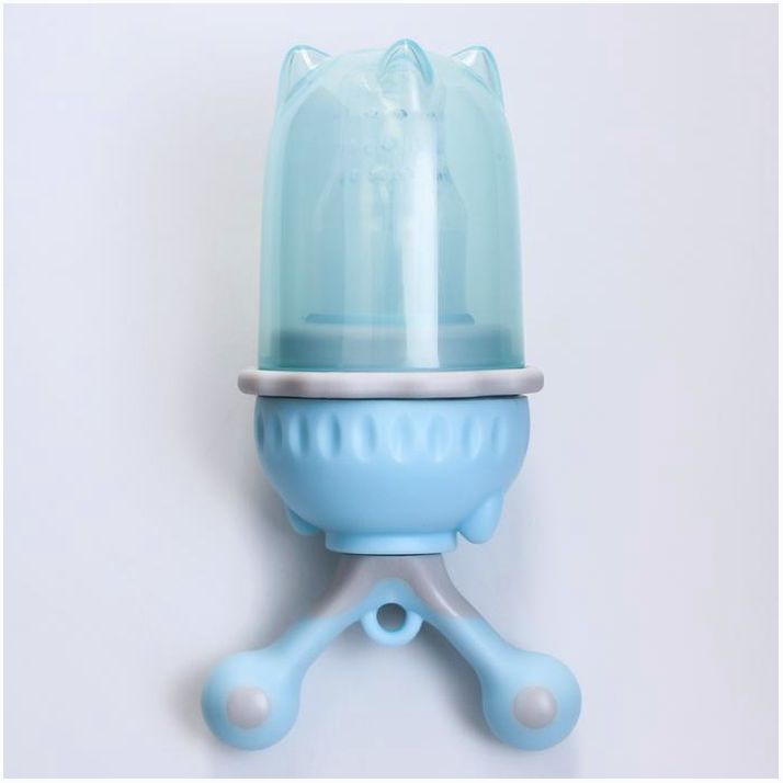 Изделие для прикорма с силиконовой сеточкой, вращающийся поршень, цвет голубой артикул анонс 2825421