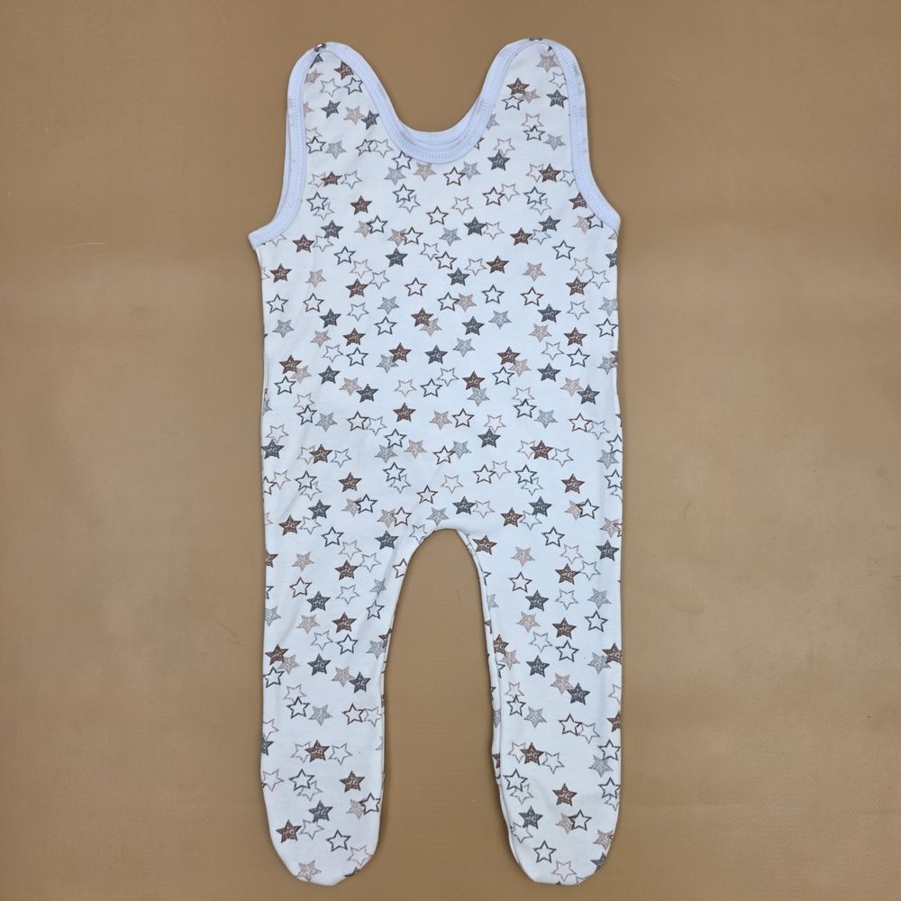 Ползунки на лямках №3 (интерлок, кнопки на плечах) артикул анонс 1664-62МД