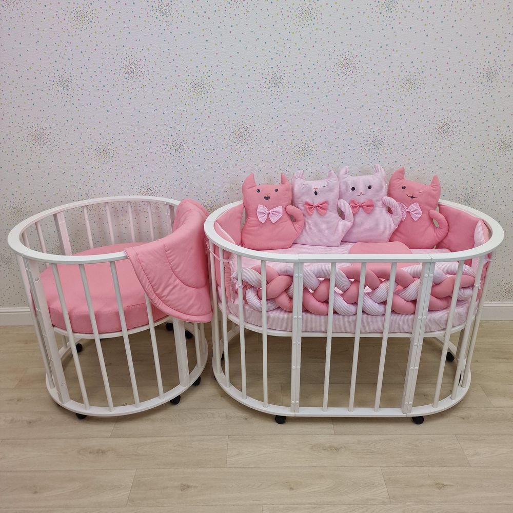 Картинка КПБ 16 пр (борт + пододеяльник + 2 одеяла + наволочка + подушка + 2 простынки (бязь) (№1188-О-1бб) цвета в ассортименте от магазина Мир детей Товары для Новорожденных