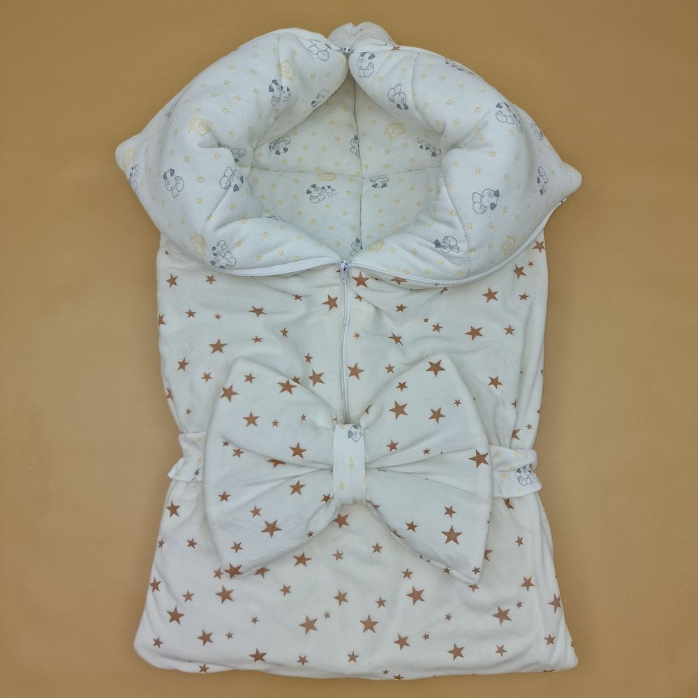 Конверт - одеяло трансформер с карманом+бант-подушка ассорти (плюш/интерлок) артикул анонс 7496-0-1_10