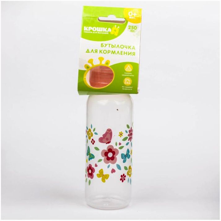 Картинка Бутылочка для кормления «Весна», 250 мл, от 0 мес., цвет розовый (№2296279) от магазина Мир детей Товары для Новорожденных
