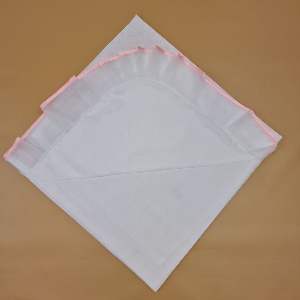 Картинка Уголок со сборенной отделкой (бязь/сеточка) (№486) цвета в ассортименте от магазина Мир детей Товары для Новорожденных