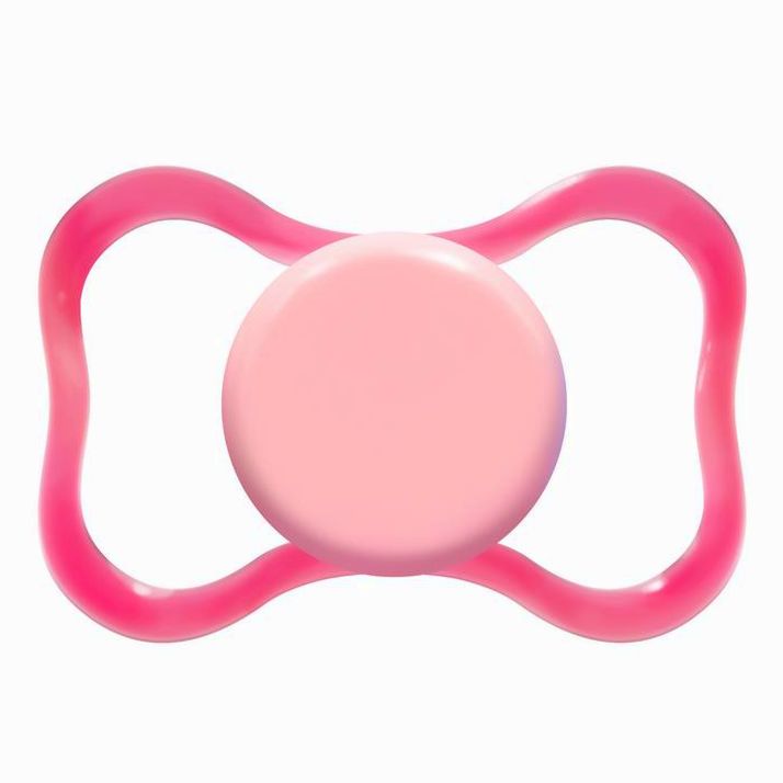 № 10062589 Соска - пустышка силиконовая MEPSI анатомическая 6+ мес, розовая