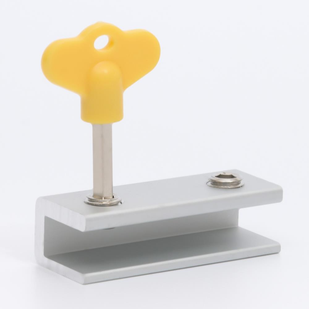 Картинка Блокиратор для окон и раздвижных дверей «Ключик»,10 мм, 2 крепл, цвет желтый, Крошка Я (№10175506) от магазина Мир детей Товары для Новорожденных