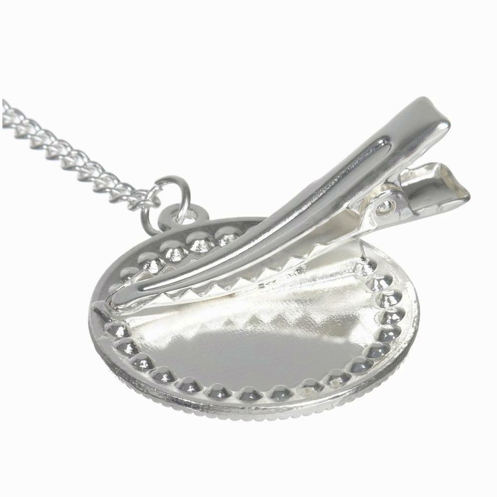 № 10092749 Набор: пустышка ортодонтическая с держателем, JUICY, , от 6 мес, розовая/серебро, стразы