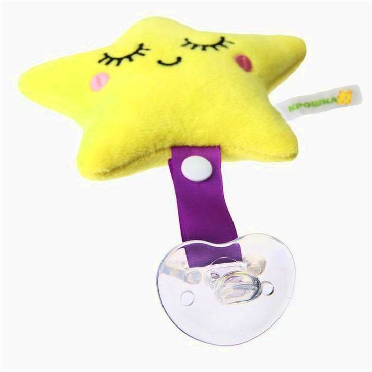 № 3612533 Пустышка/комфортер «Малыши», силиконовая, с мягкой игрушкой виды МИКС, Крошка Я