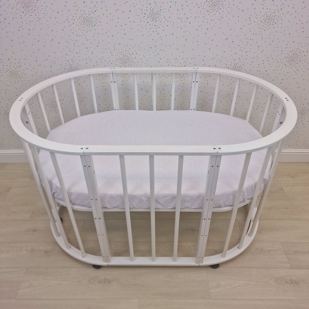 Простыня на резинке на овальную кровать (бязь) артикул анонс 257_28