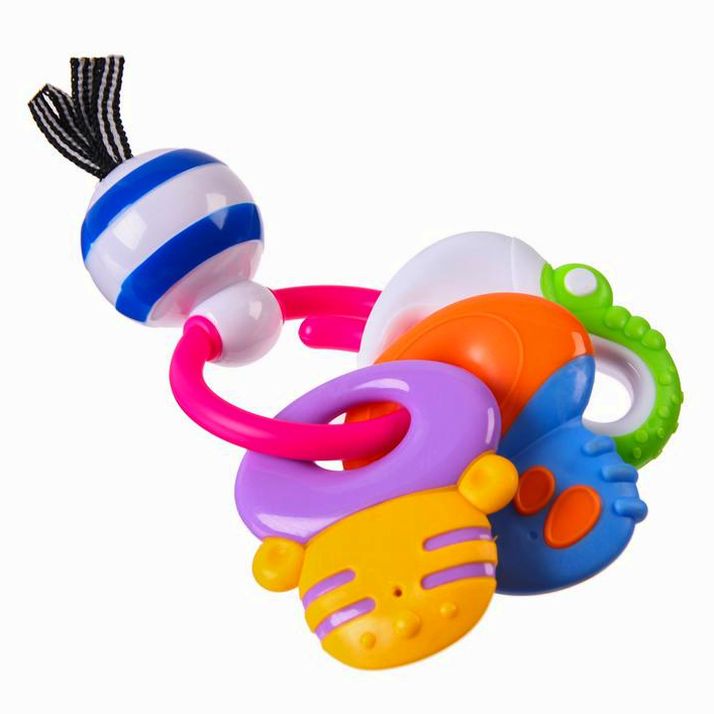 № 627324 Погремушка «Ключики», с эластичными элементами, Крошка