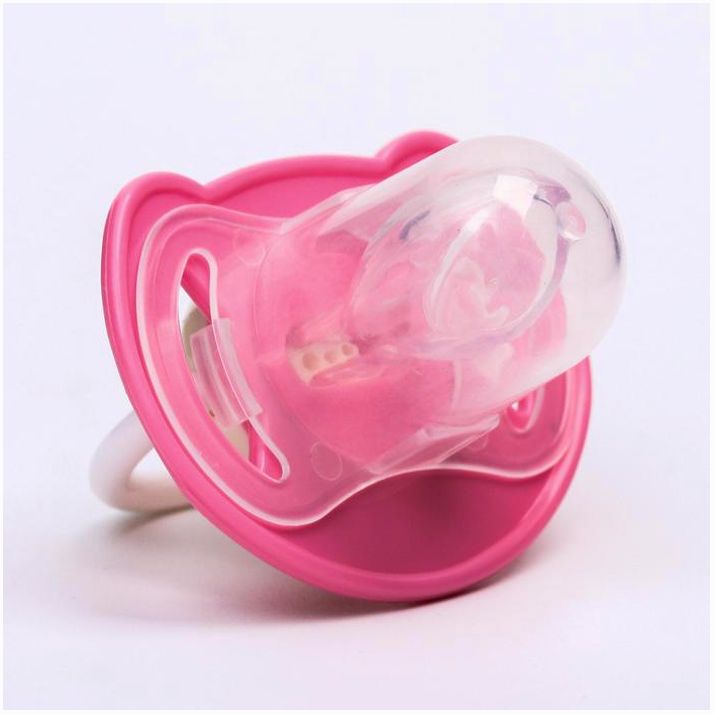 Картинка Соска-пустышка ортодонтическая, силикон, от 6 мес., с колпачком, «Ракушка», цвет розовый (№4770931) от магазина Мир детей Товары для Новорожденных